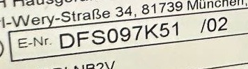 Tem model máy hút mùi Bosch DFS097K51 bên trong thân máy