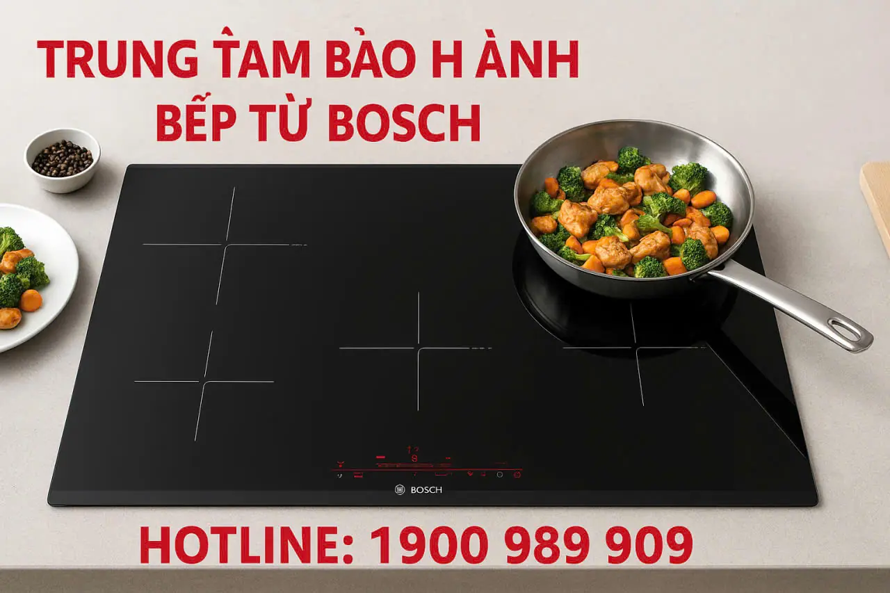 Các lỗi thường gặp ở bếp từ âm Bosch cần bảo hành